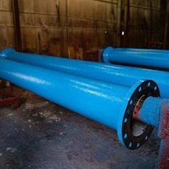 Flash Sale ⭐ Custom Fab 6 in. x 13 ft. Flanged Powder-Coated Ductile Iron Pipe Spool ❤️ -Advanced Drainage Systems Shop Query 1033