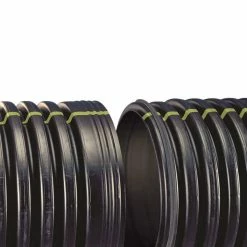 New 🔔 Advanced Drainage Systems N-12® 24 in. x 20 ft. Bell End x Spigot Plastic Drainage Pipe 🥰